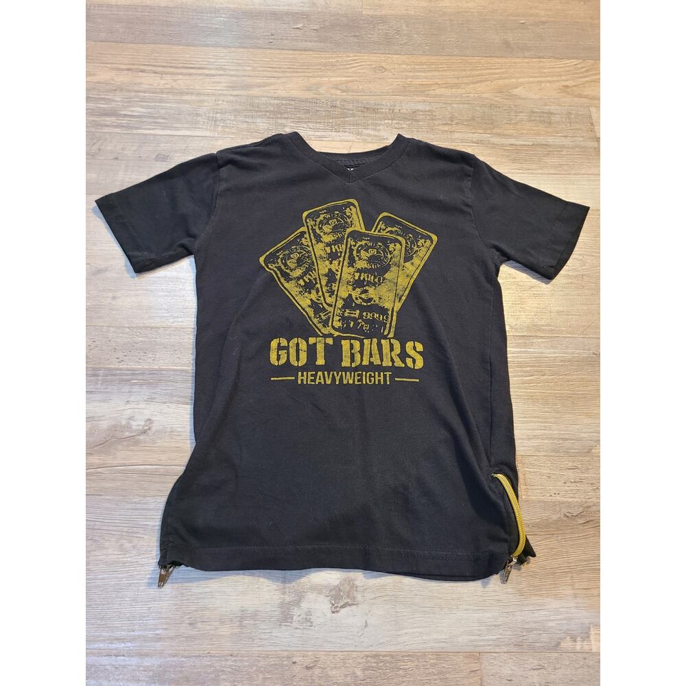 Panyc classic fresh large girls v neck tee with partial zipped sides